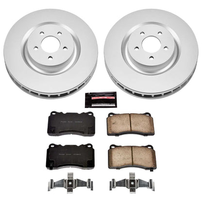 PowerStop Power Stop 07-14 Ford Mustang Front Z17 Evolution Geomet Coated Brake Kit CRK4547