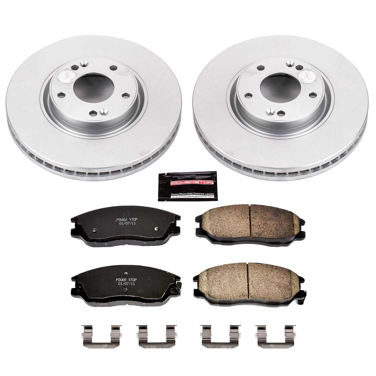 PowerStop Power Stop 03-05 Hyundai XG350 Front Z17 Evolution Geomet Coated Brake Kit CRK4557
