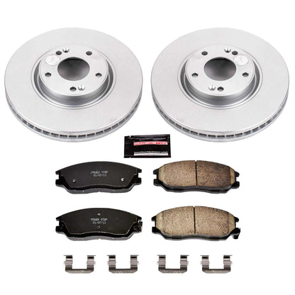 PowerStop Power Stop 03-05 Hyundai XG350 Front Z17 Evolution Geomet Coated Brake Kit CRK4557