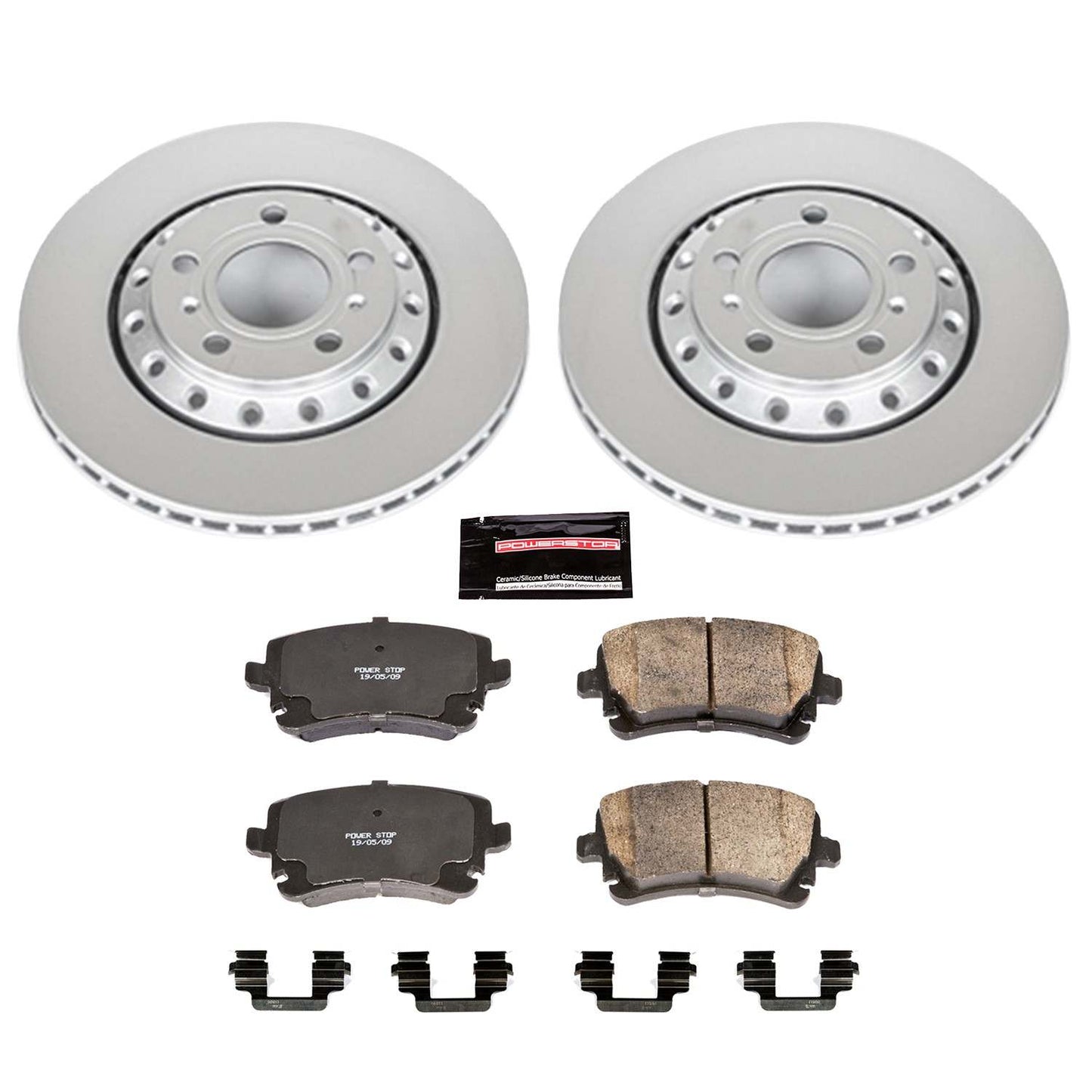 PowerStop Power Stop 03-10 Audi A8 Quattro Rear Z23 Evolution Sport Coated Brake Kit CRK4562