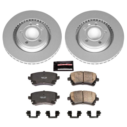 PowerStop Power Stop 04-09 Audi S4 Rear Z23 Evolution Sport Coated Brake Kit CRK4564