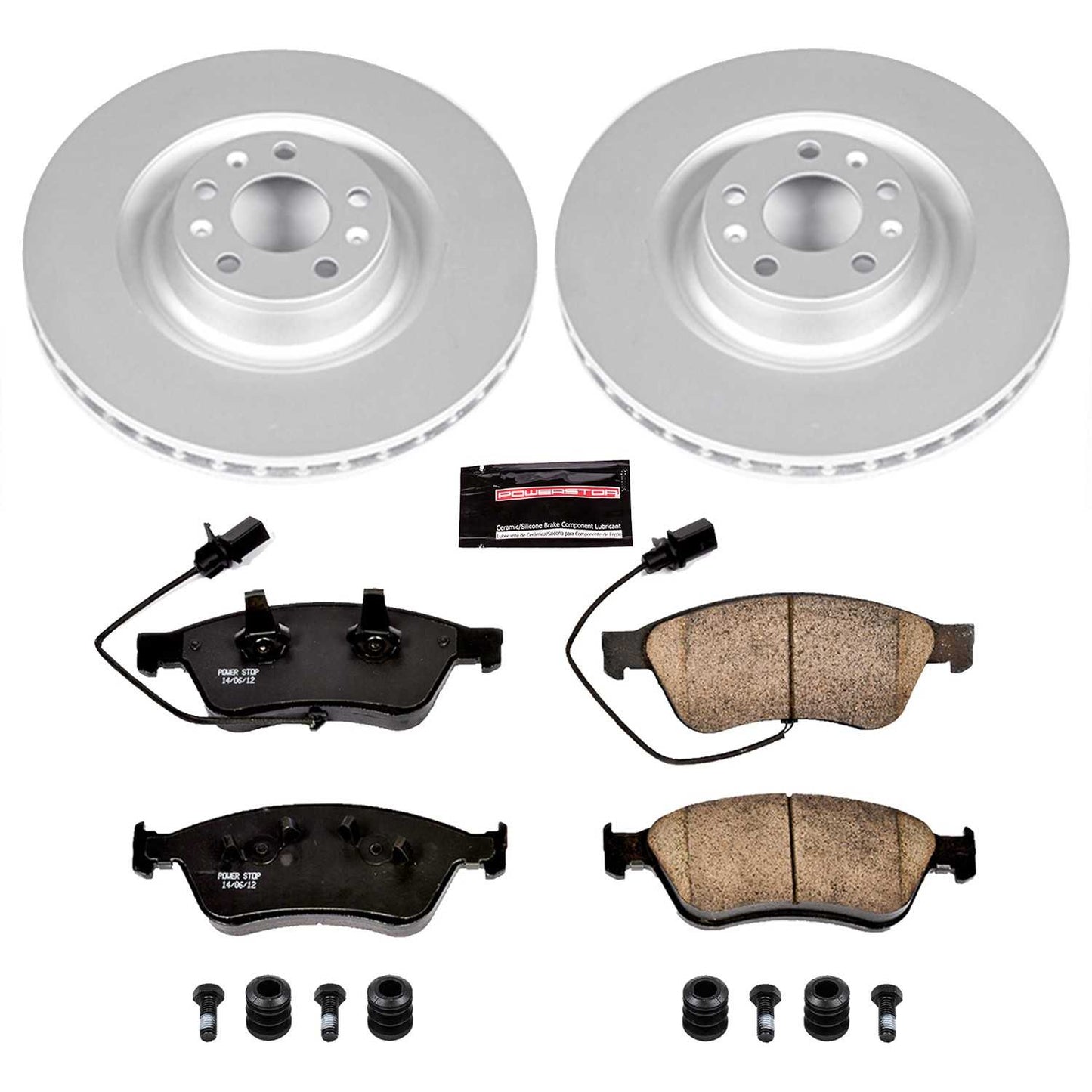 PowerStop Power Stop 09-11 Audi A6 Quattro Front Z23 Evolution Sport Coated Brake Kit CRK4570