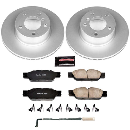 PowerStop Power Stop 2006 BMW 325xi Front Z23 Evolution Sport Coated Brake Kit CRK4589