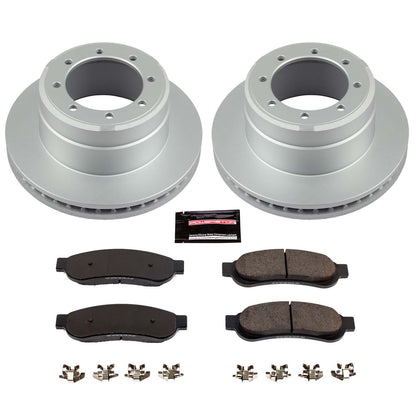 PowerStop Power Stop 05-10 Ford F-350 Super Duty Rear Z17 Evolution Geomet Coated Brake Kit CRK4593