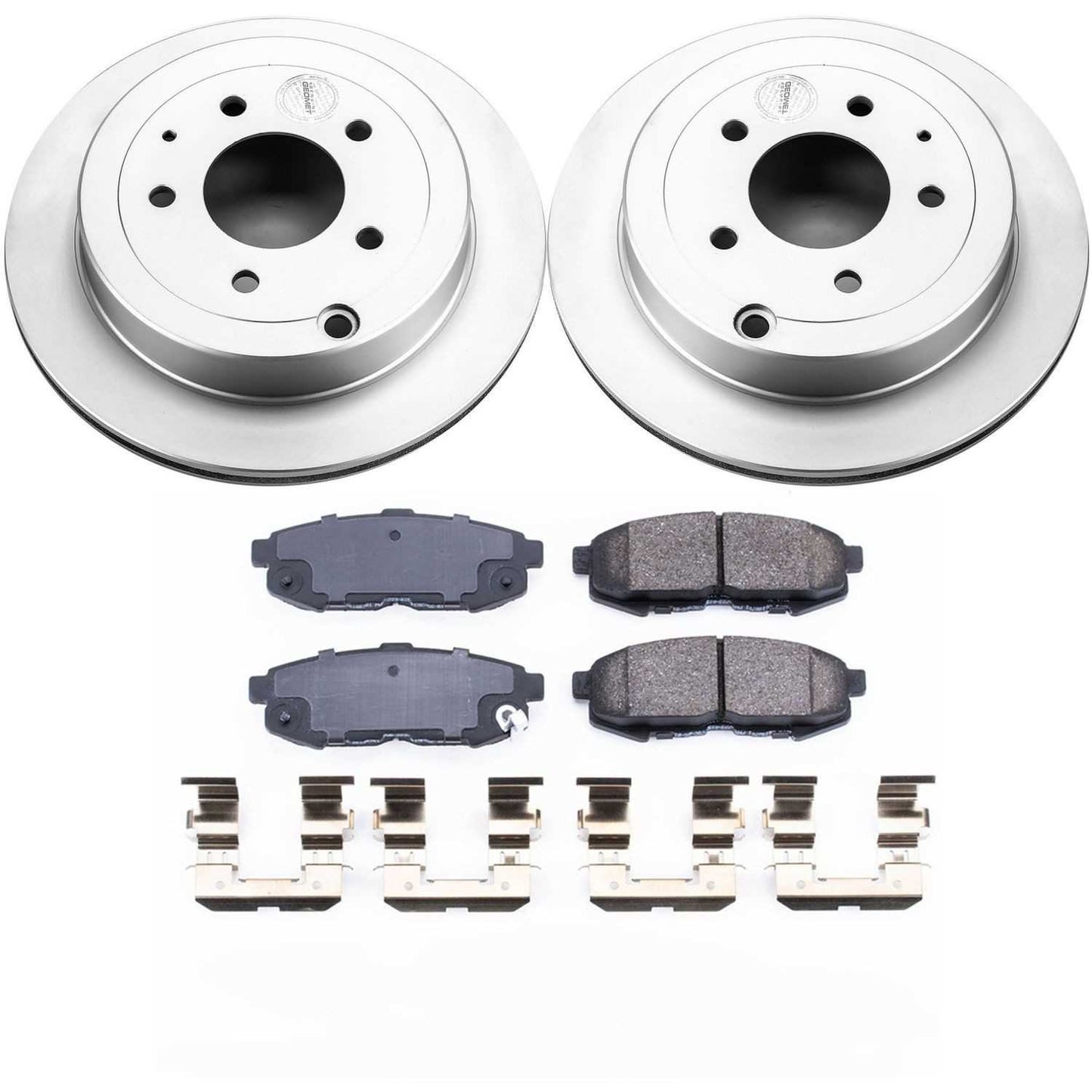 PowerStop Power Stop 04-06 Mazda MPV Rear Z17 Evolution Geomet Coated Brake Kit CRK4601
