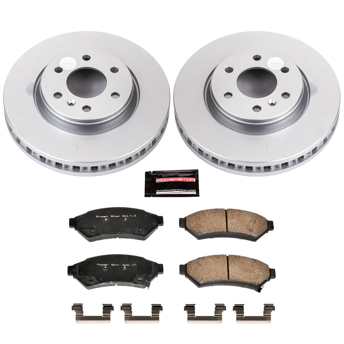 PowerStop Power Stop 06-07 Buick Terraza Front Z17 Evolution Geomet Coated Brake Kit CRK4602
