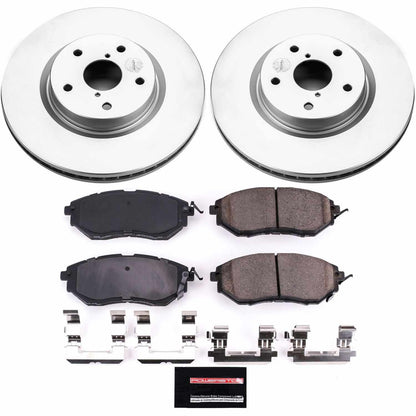 PowerStop Power Stop 06-07 Subaru B9 Tribeca Front Z17 Evolution Geomet Coated Brake Kit CRK4603