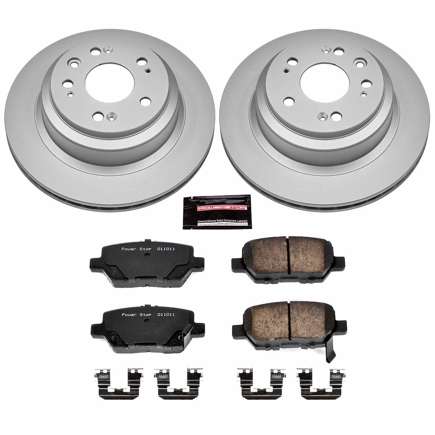PowerStop Power Stop 05-12 Acura RL Rear Z17 Evolution Geomet Coated Brake Kit CRK4605