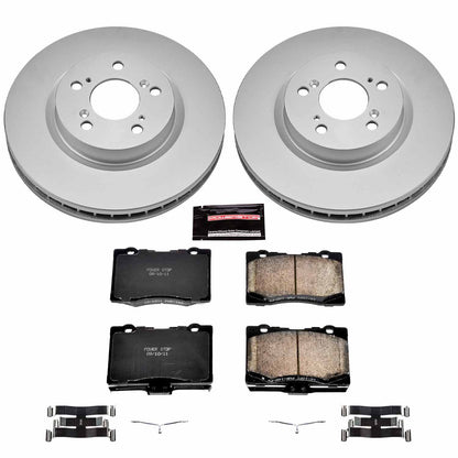 PowerStop Power Stop 05-12 Acura RL Front Z17 Evolution Geomet Coated Brake Kit CRK4606