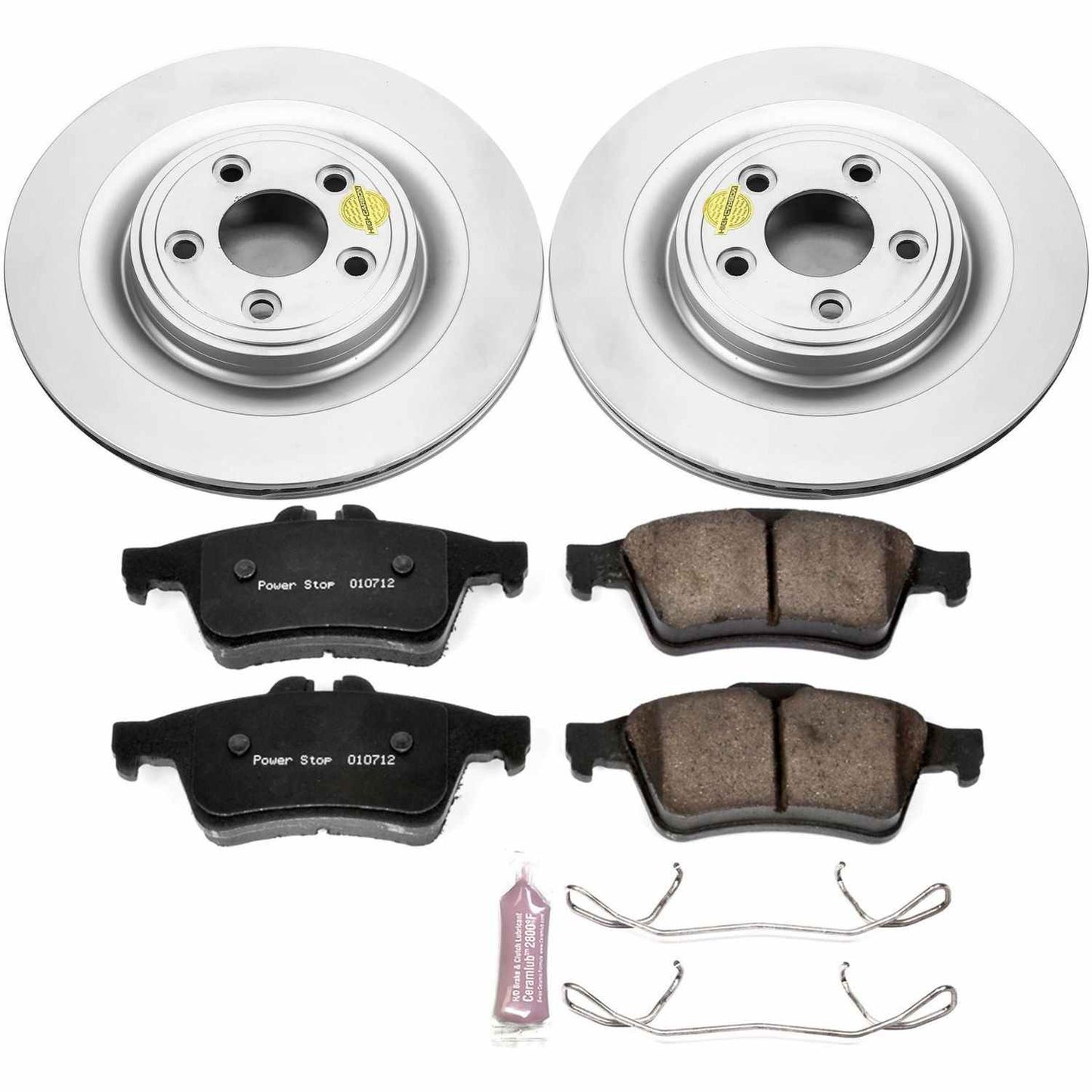 PowerStop Power Stop 06-08 Jaguar S-Type Rear Z23 Evolution Sport Coated Brake Kit CRK4612