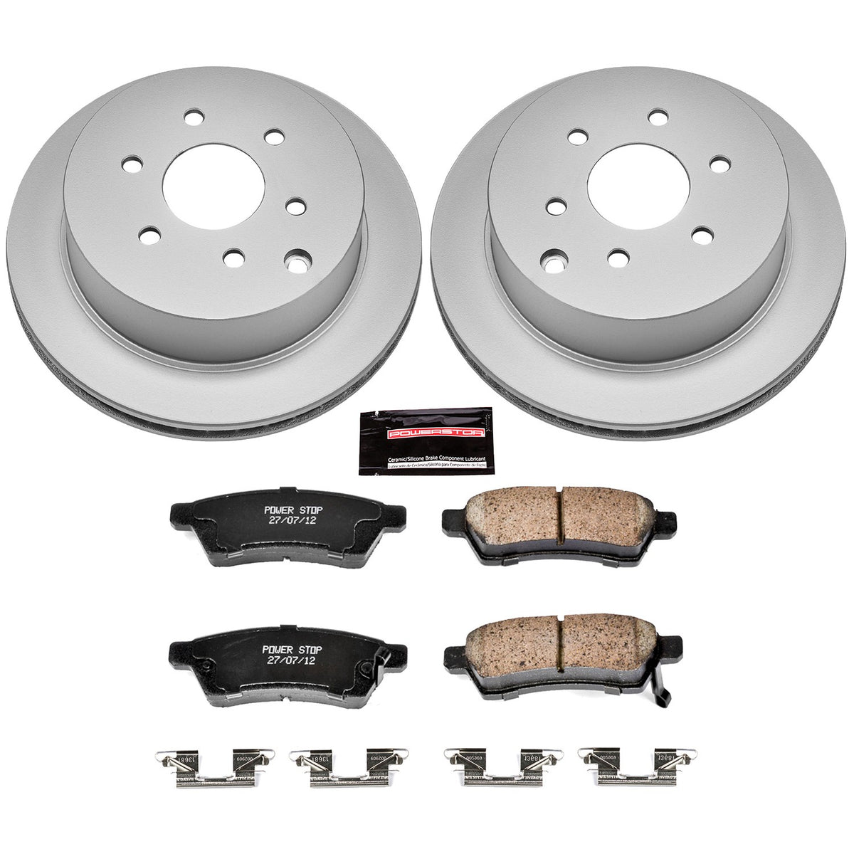 PowerStop Power Stop 05-18 Nissan Frontier Rear Z17 Evolution Geomet Coated Brake Kit CRK4621