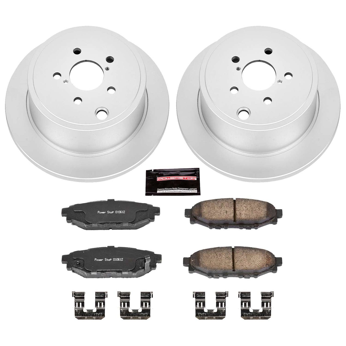 PowerStop Power Stop 13-16 Subaru BRZ Rear Z17 Evolution Geomet Coated Brake Kit CRK4631
