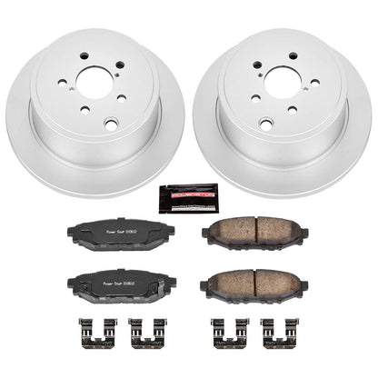 PowerStop Power Stop 13-16 Subaru BRZ Rear Z17 Evolution Geomet Coated Brake Kit CRK4631