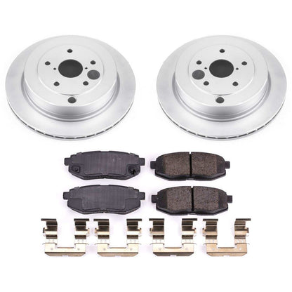 PowerStop Power Stop 06-07 Subaru B9 Tribeca Rear Z17 Evolution Geomet Coated Brake Kit CRK4645