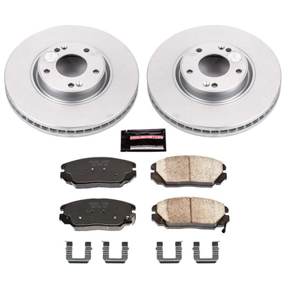 PowerStop Power Stop 06-11 Hyundai Azera Front Z17 Evolution Geomet Coated Brake Kit CRK4646
