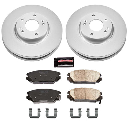 PowerStop Power Stop 06-10 Hyundai Sonata Front Z17 Evolution Geomet Coated Brake Kit CRK4647