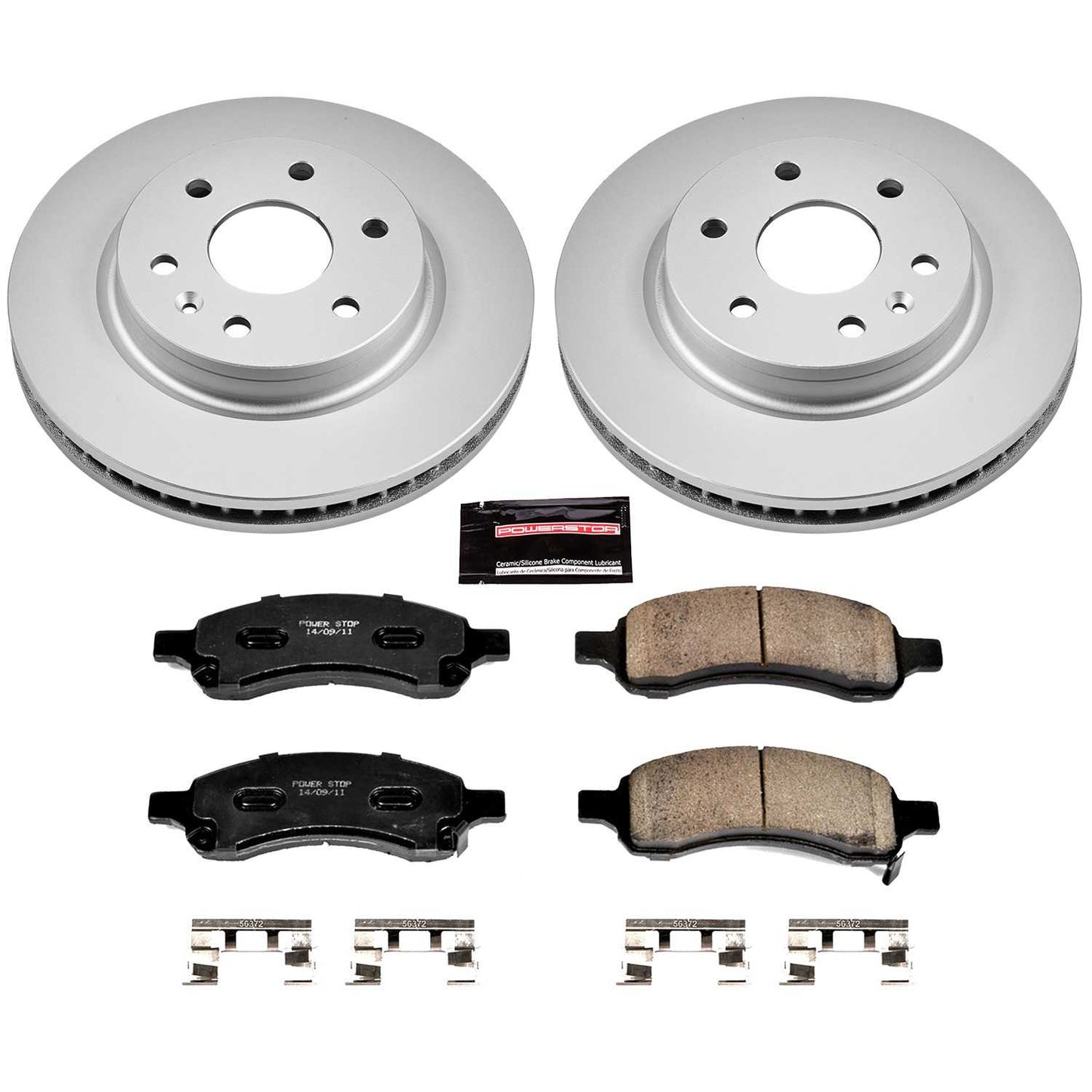 PowerStop Power Stop 08-17 Buick Enclave Front Z17 Evolution Geomet Coated Brake Kit CRK4657