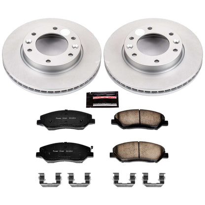 PowerStop Power Stop 07-08 Hyundai Entourage Front Z17 Evolution Geomet Coated Brake Kit CRK4664