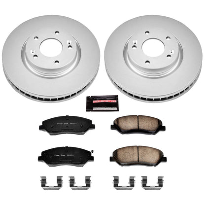 PowerStop Power Stop 07-09 Hyundai Santa Fe Front Z17 Evolution Geomet Coated Brake Kit CRK4665
