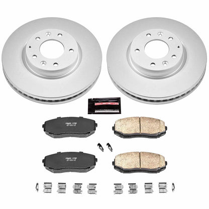 PowerStop Power Stop 07-12 Mazda CX-7 Front Z17 Evolution Geomet Coated Brake Kit CRK4676
