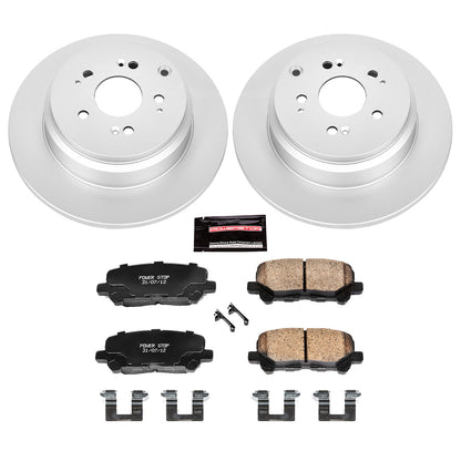 PowerStop Power Stop 07-13 Acura MDX Rear Z17 Evolution Geomet Coated Brake Kit CRK4685