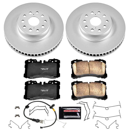 PowerStop Power Stop 07-09 Lexus LS460 Front Z17 Evolution Geomet Coated Brake Kit CRK4686