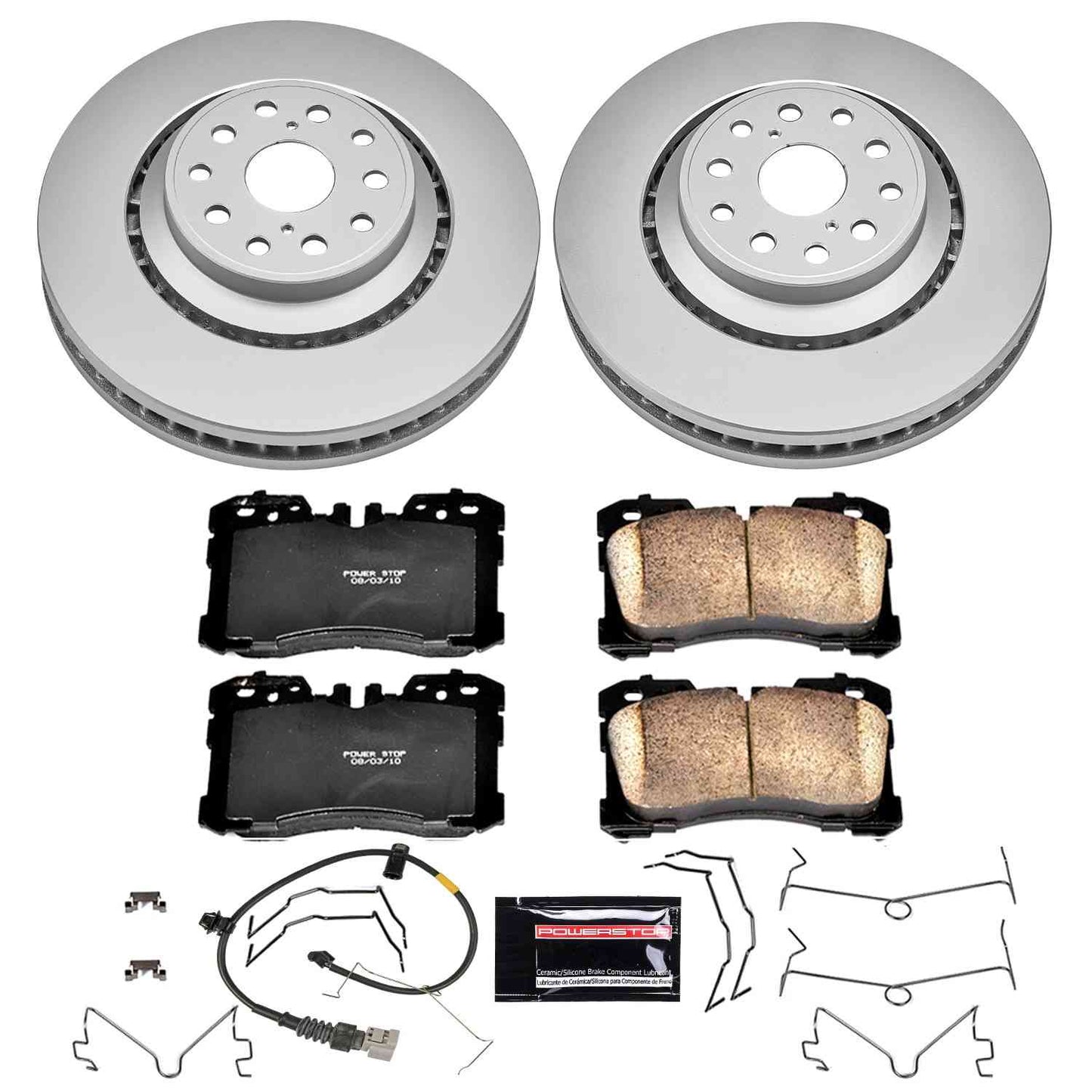 PowerStop Power Stop 07-09 Lexus LS460 Front Z17 Evolution Geomet Coated Brake Kit CRK4687