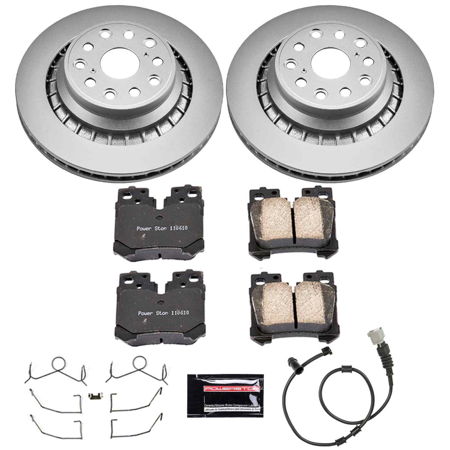 PowerStop Power Stop 07-09 Lexus LS460 Rear Z17 Evolution Geomet Coated Brake Kit CRK4690