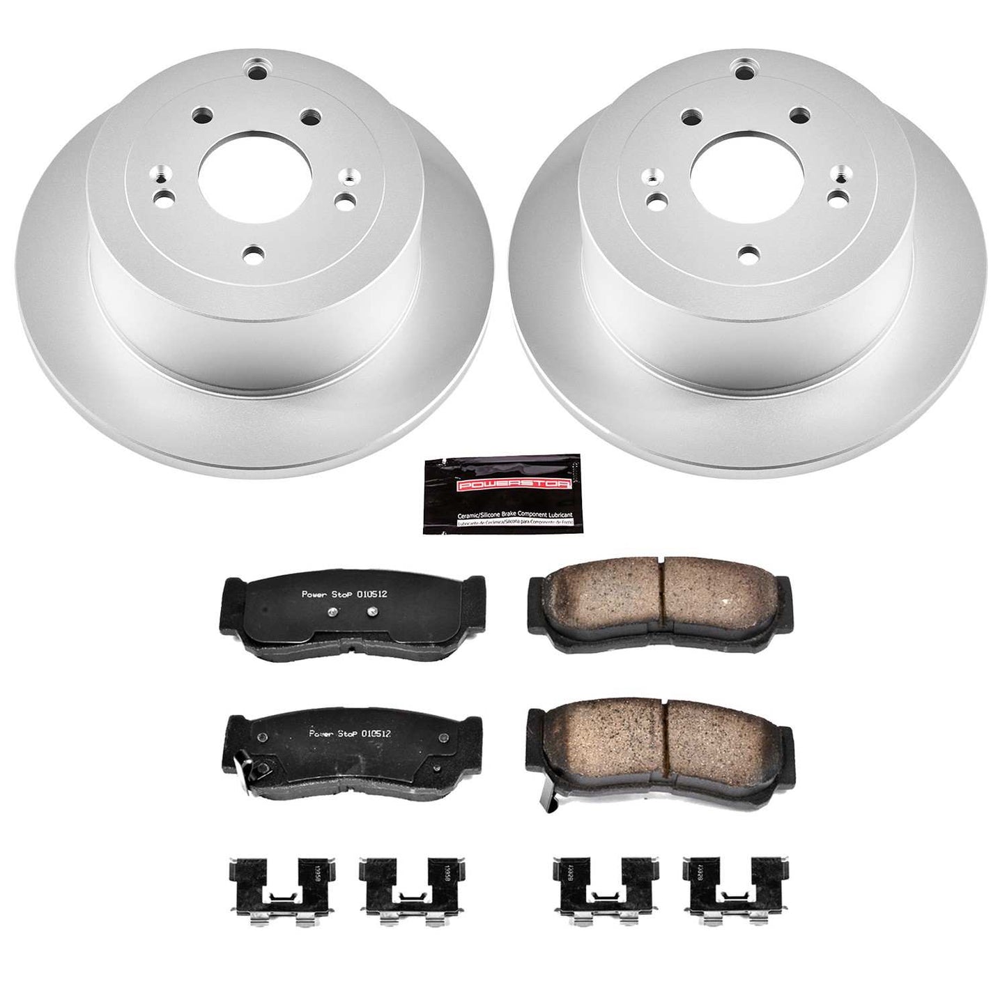PowerStop Power Stop 07-09 Hyundai Santa Fe Rear Z17 Evolution Geomet Coated Brake Kit CRK4694