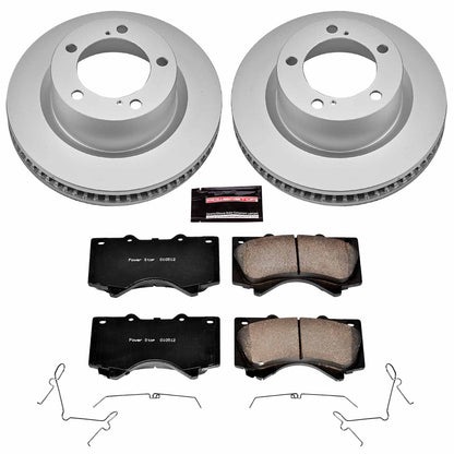 PowerStop Power Stop 08-11 Lexus LX570 Front Z17 Evolution Geomet Coated Brake Kit CRK4696