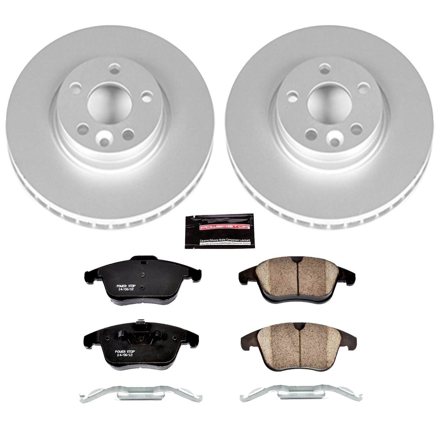 PowerStop Power Stop 15-18 Volvo S60 Front Z23 Evolution Sport Coated Brake Kit CRK4700