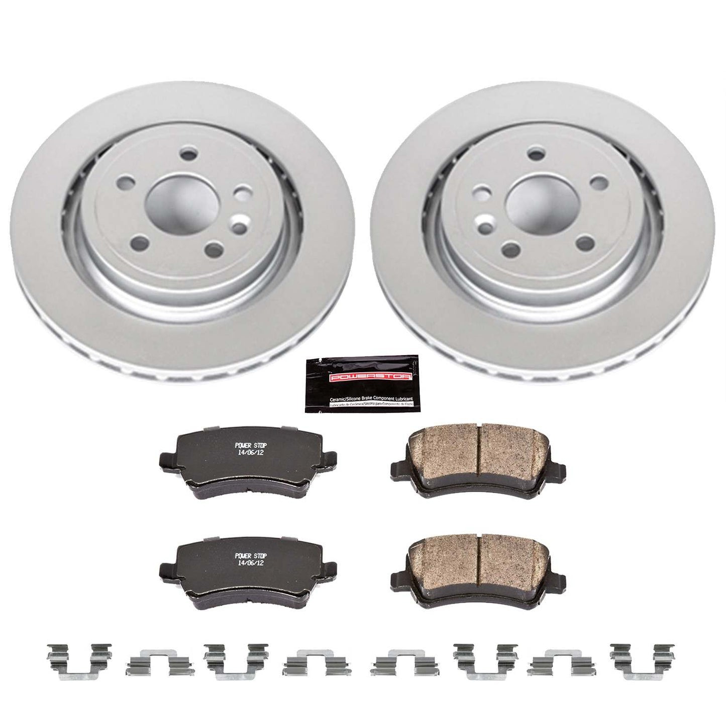 PowerStop Power Stop 11-18 Volvo S60 Rear Z23 Evolution Sport Coated Brake Kit CRK4702