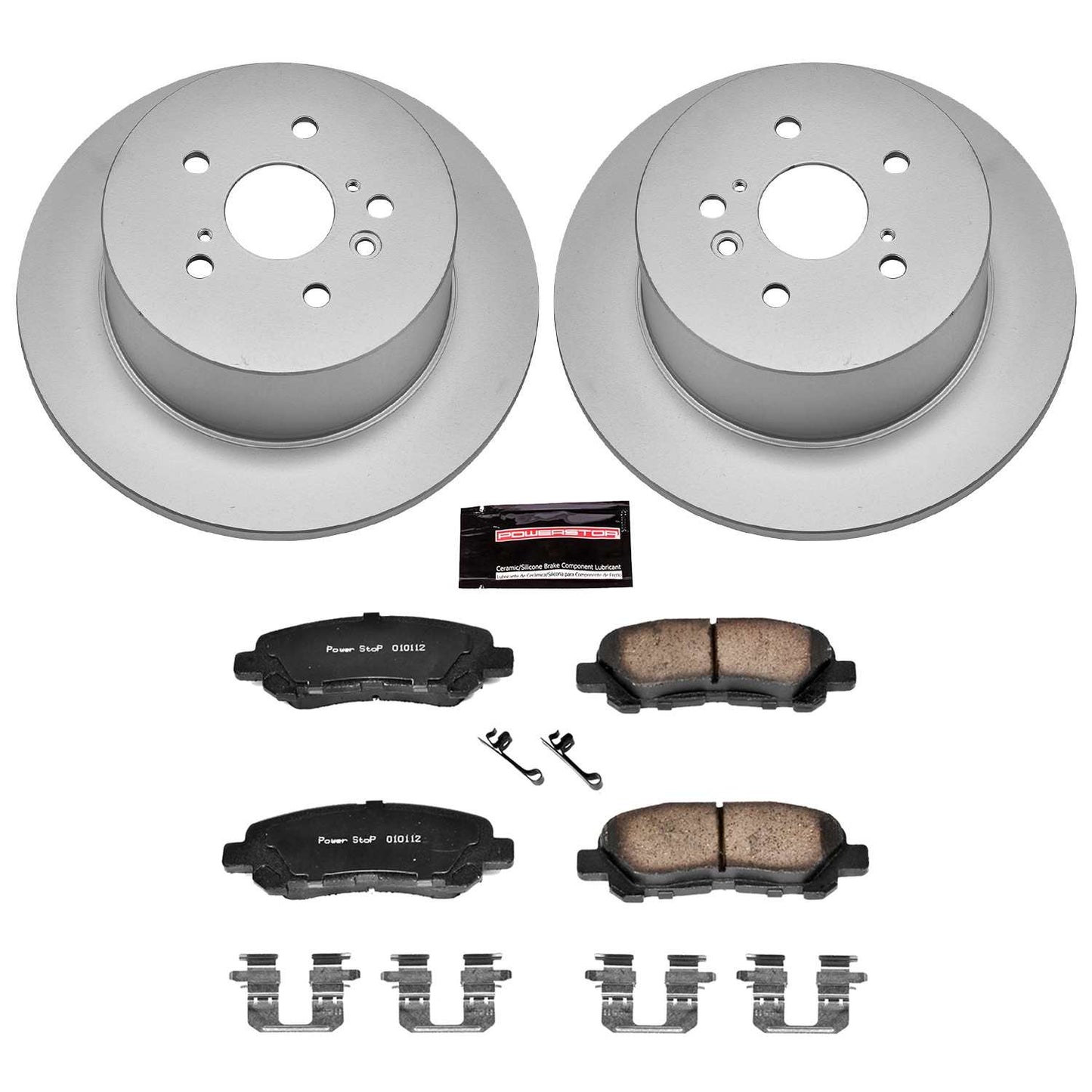 PowerStop Power Stop 08-13 Toyota Highlander Rear Z17 Evolution Geomet Coated Brake Kit CRK4714