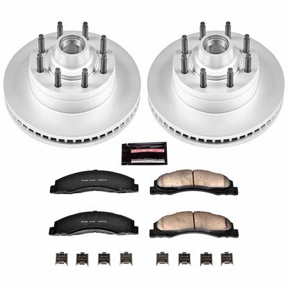 PowerStop Power Stop 08-14 Ford E-150 Front Z17 Evolution Geomet Coated Brake Kit CRK4716