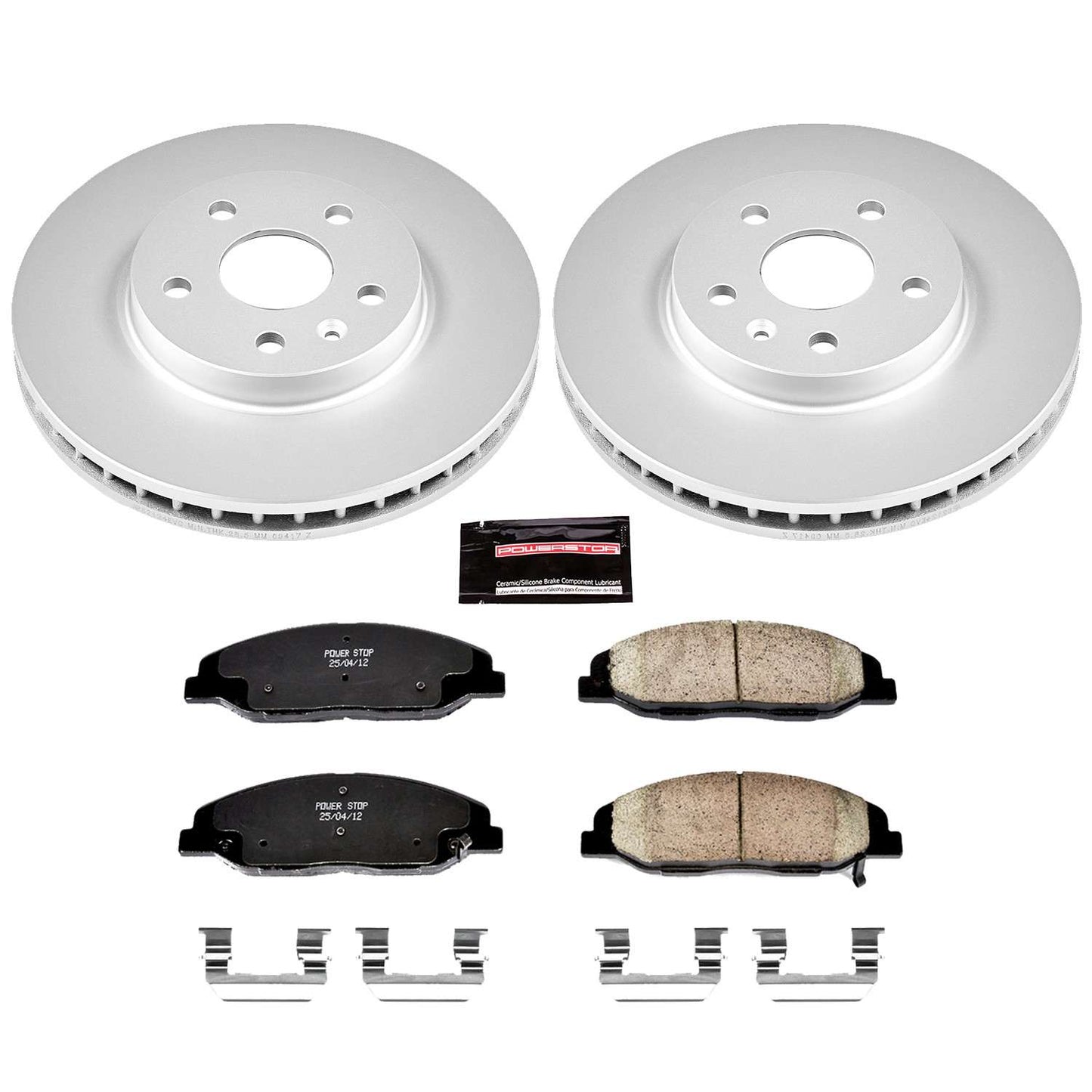 PowerStop Power Stop 08-14 Cadillac CTS Front Z17 Evolution Geomet Coated Brake Kit CRK4721