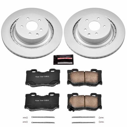 PowerStop Power Stop 08-13 Infiniti G37 Rear Z17 Evolution Geomet Coated Brake Kit CRK4732