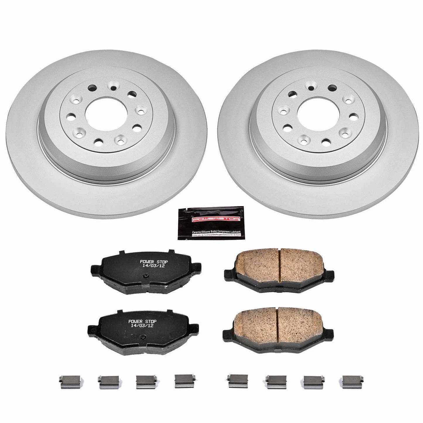 PowerStop Power Stop 11-15 Ford Edge Rear Z17 Evolution Geomet Coated Brake Kit CRK4744