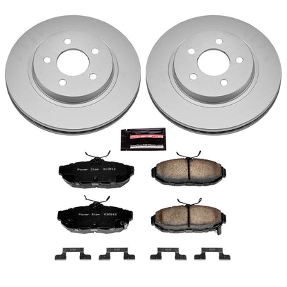 PowerStop Power Stop 11-14 Ford Mustang Rear Z17 Evolution Geomet Coated Brake Kit CRK4749