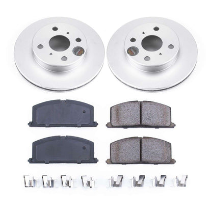 PowerStop Power Stop 90-92 Geo Prizm Front Z17 Evolution Geomet Coated Brake Kit CRK4781