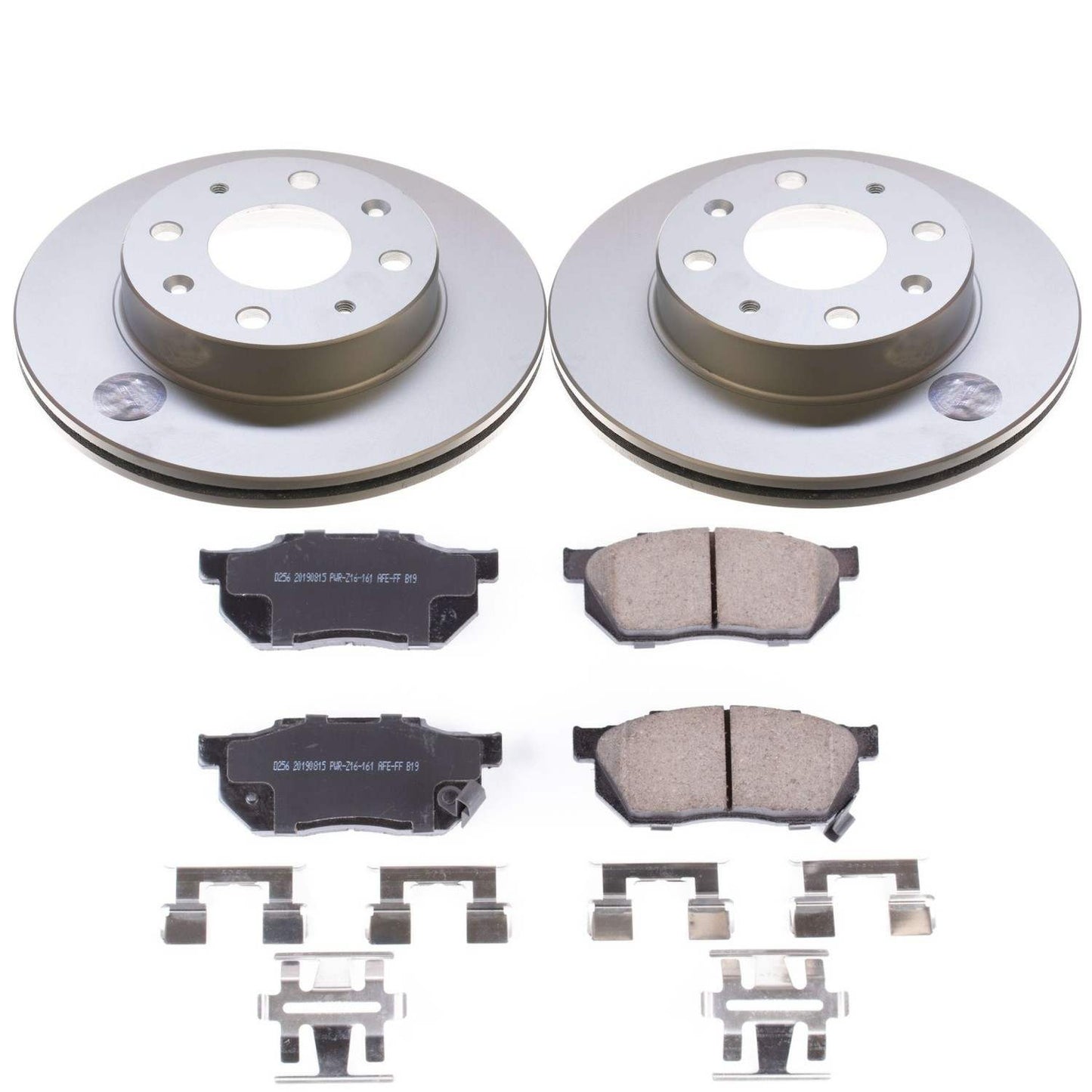 PowerStop Power Stop 88-91 Honda CRX Front Z17 Evolution Geomet Coated Brake Kit CRK4795