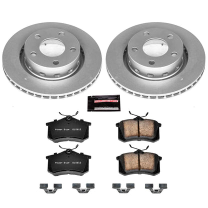 PowerStop Power Stop 02-04 Audi S6 Rear Z23 Evolution Sport Coated Brake Kit CRK4844