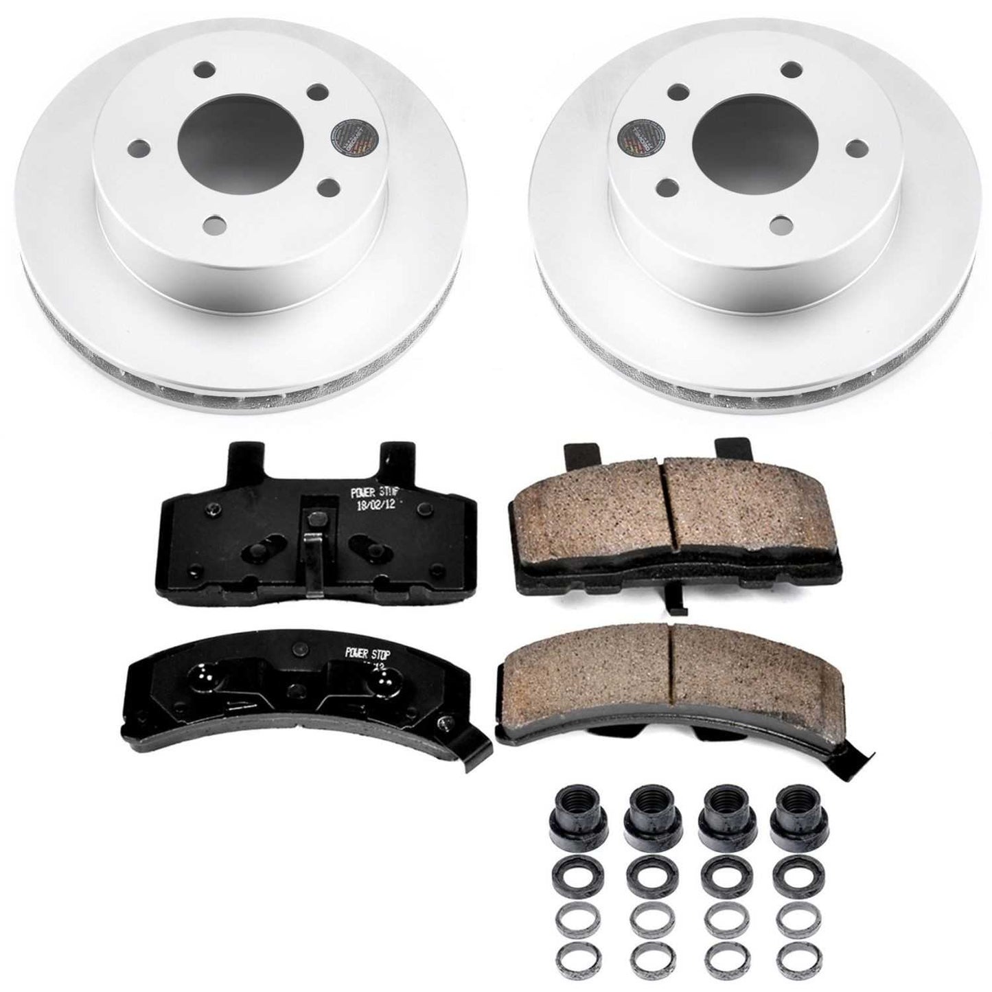 PowerStop Power Stop 90-02 Chevrolet Astro Front Z17 Evolution Geomet Coated Brake Kit CRK4873