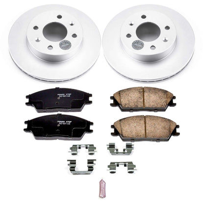 PowerStop Power Stop 03-05 Hyundai Accent Front Z17 Evolution Geomet Coated Brake Kit CRK4909