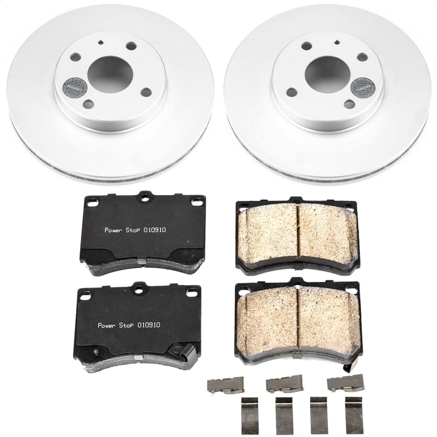 PowerStop Power Stop 91-03 Ford Escort Front Z17 Evolution Geomet Coated Brake Kit CRK4936