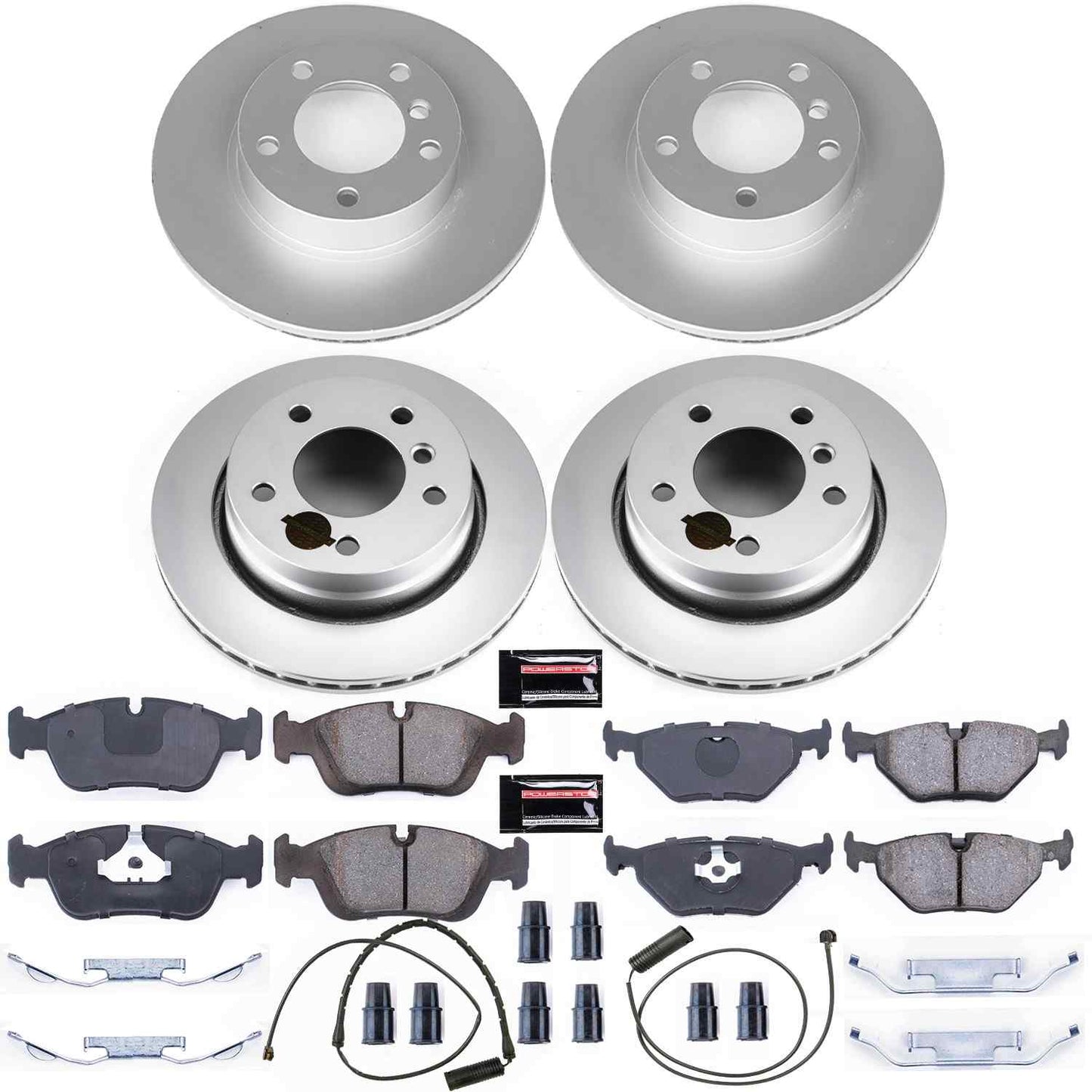PowerStop Power Stop 98-99 BMW 323i Front & Rear Z23 Evolution Sport Coated Brake Kit CRK499