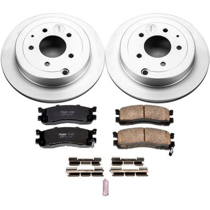 PowerStop Power Stop 92-95 Mazda 929 Rear Z17 Evolution Geomet Coated Brake Kit CRK5009