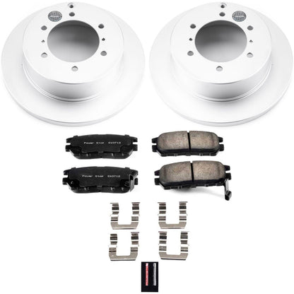 PowerStop Power Stop 91-00 Mitsubishi Montero Rear Z17 Evolution Geomet Coated Brake Kit CRK5022