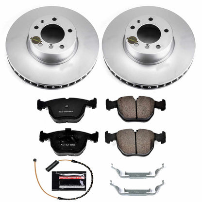 PowerStop Power Stop 1995 BMW 740i Front Z23 Evolution Sport Coated Brake Kit CRK503