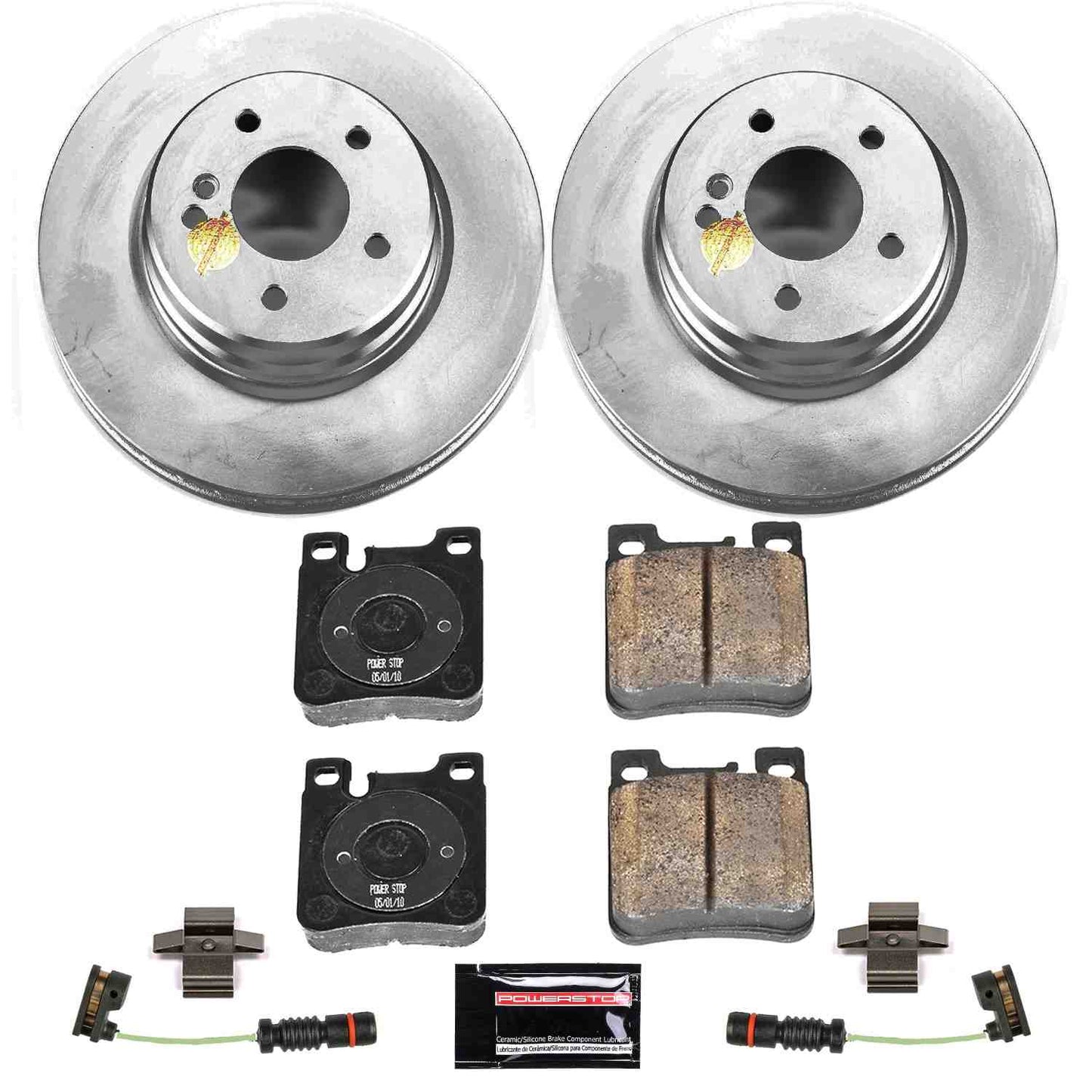 PowerStop Power Stop 01-02 Mercedes-Benz E430 Rear Z23 Evolution Sport Coated Brake Kit CRK5054