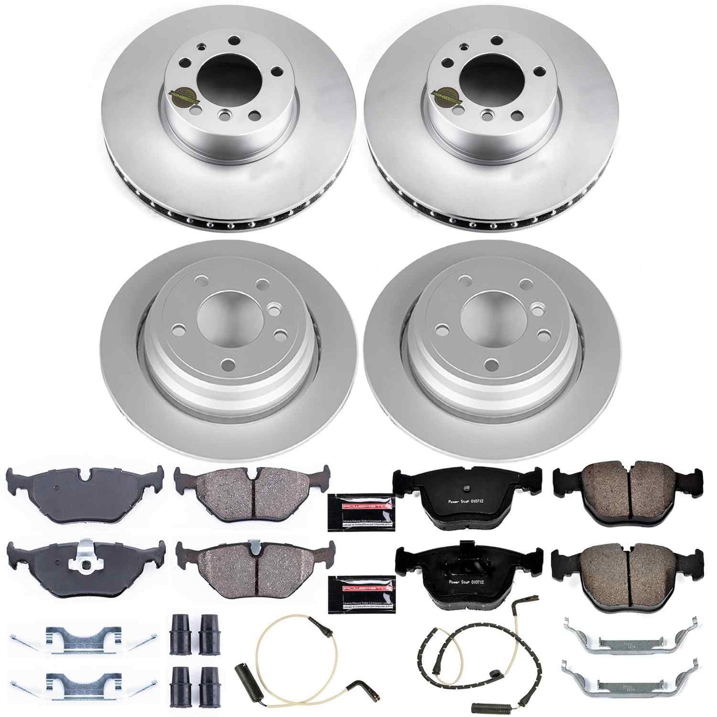 PowerStop Power Stop 97-00 BMW 540i Front & Rear Z23 Evolution Sport Coated Brake Kit CRK505